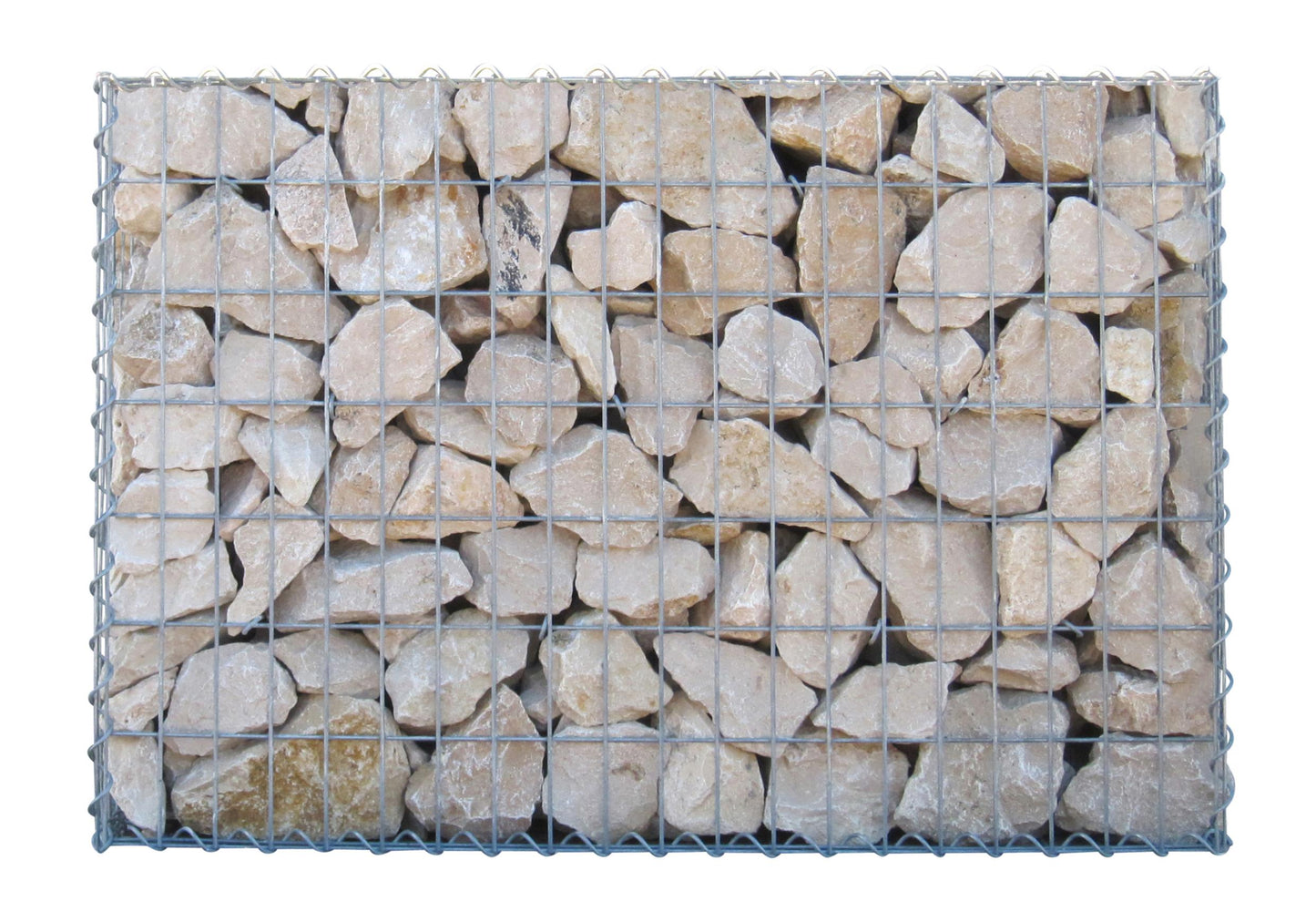Gabião 100 cm x 70 cm x 30 cm (C x A x P), malhagem 5 cm x 10 cm, espiral