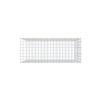 Mounted gabion type 2 100 cm x 80 cm x 40 cm, mesh size 5 cm x 10 cm, C-ring