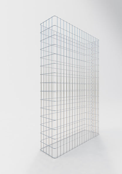 Clôture en gabion Longueur 97 cm, hauteur 160 cm, profondeur 27 cm, mailles 5 x 10 cm