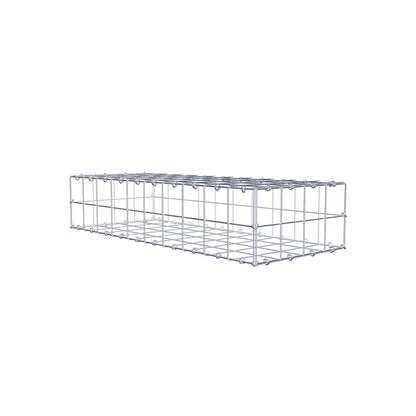 Gabion 100 cm x 20 cm x 40 cm (L x H x D), mesh size 10 cm x 10 cm, C-ring