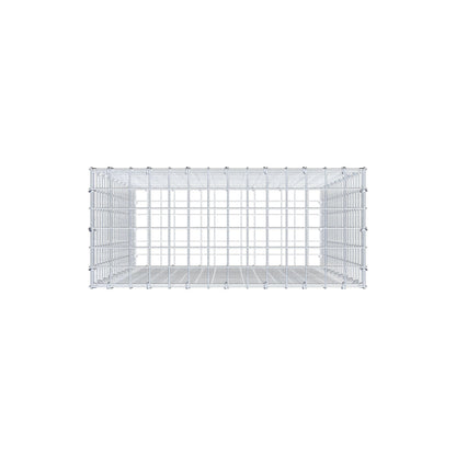Gabbione 100 cm x 70 cm x 30 cm (L x H x P), maglia 5 cm x 5 cm, anello a C