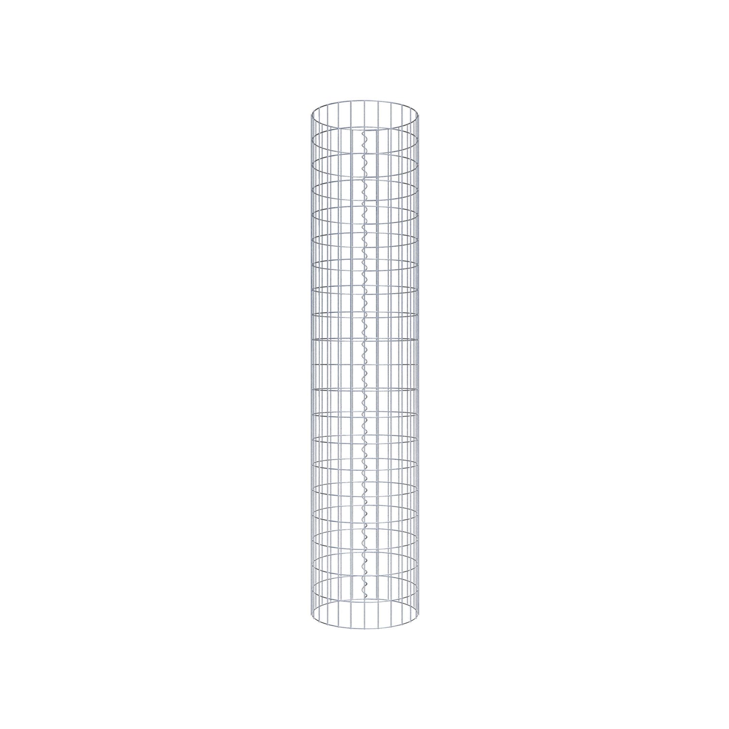 Gabionensäule rund 42 cm Durchmesser, 200 cm Höhe, Maschenweite 5 cm x 10 cm
