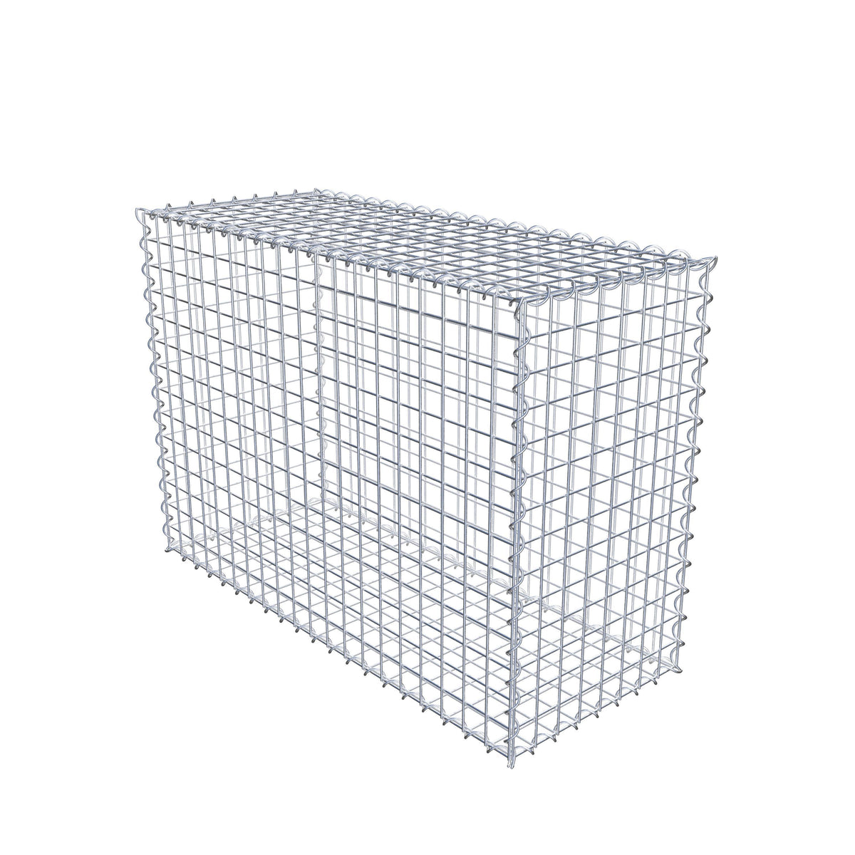Gabion 100 cm x 70 cm x 40 cm (L x H x D), maskestørrelse 5 cm x 5 cm, spiral