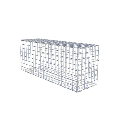Gavión acoplable tipo 2 100 cm x 40 cm x 30 cm (L x A x P), malla 5 cm x 5 cm, anillo en C