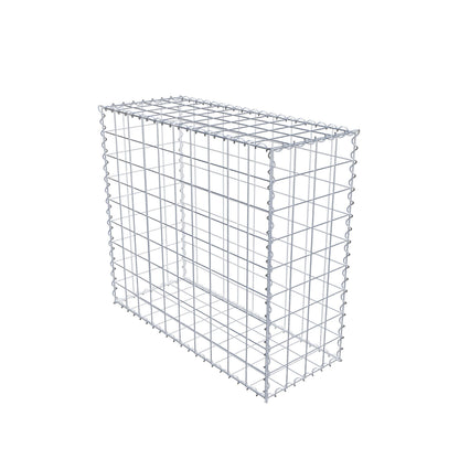 Gabion 100 cm x 90 cm x 40 cm (L x H x D), maskstorlek 10 cm x 10 cm, spiral