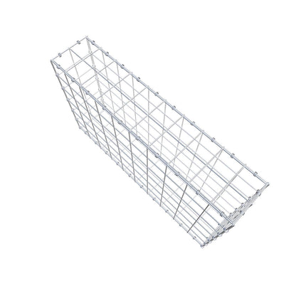 Gabione 100 cm x 60 cm x 20 cm (L x H x T), Maschenweite 10 x 10 cm, Spiralring