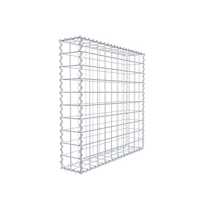 Gabion 100 cm x 100 cm x 20 cm (L x H x P), mailles 10 cm x 10 cm, spirale