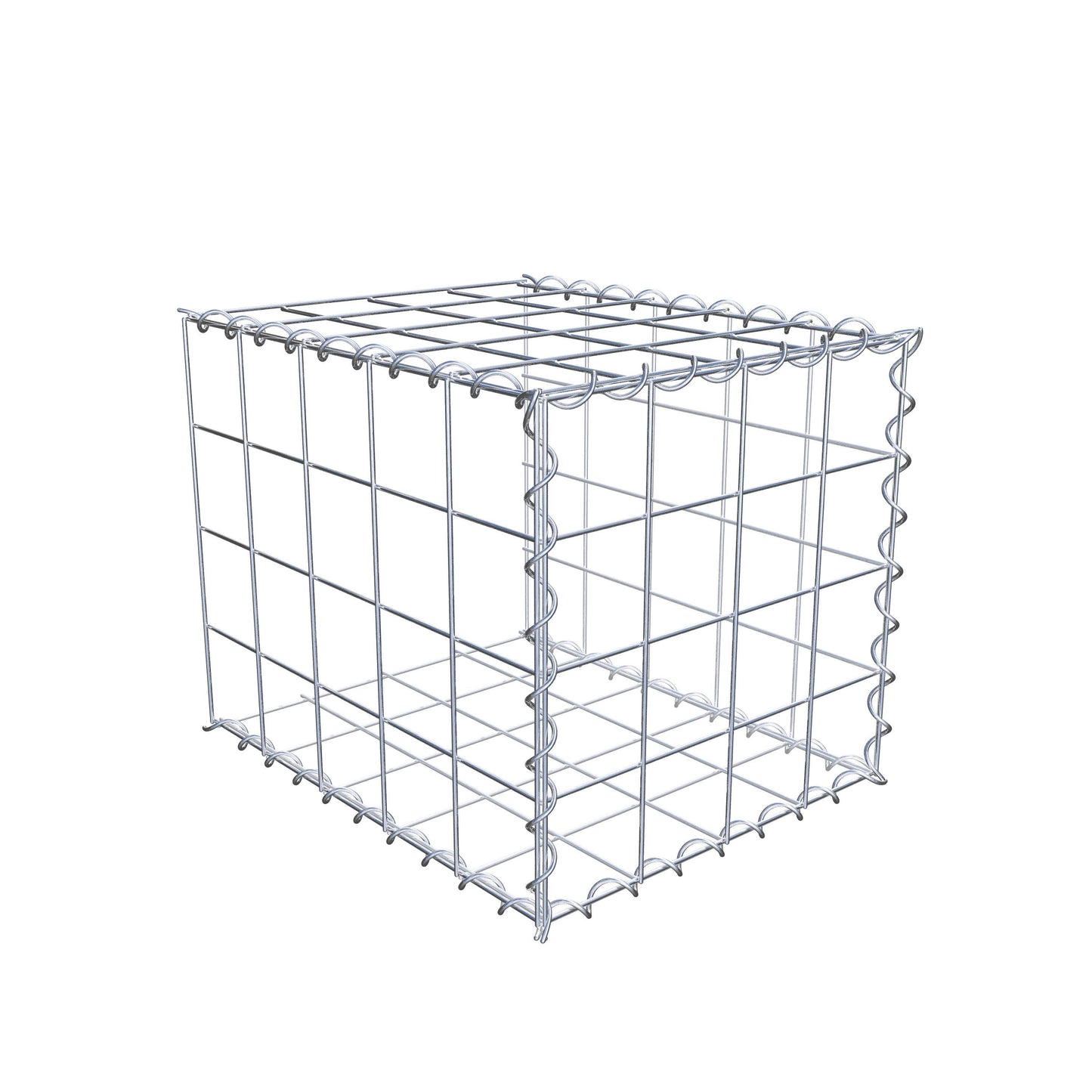Gabião tipo 2 50 cm x 40 cm x 40 cm (C x A x P), malhagem 10 cm x 10 cm, espiral
