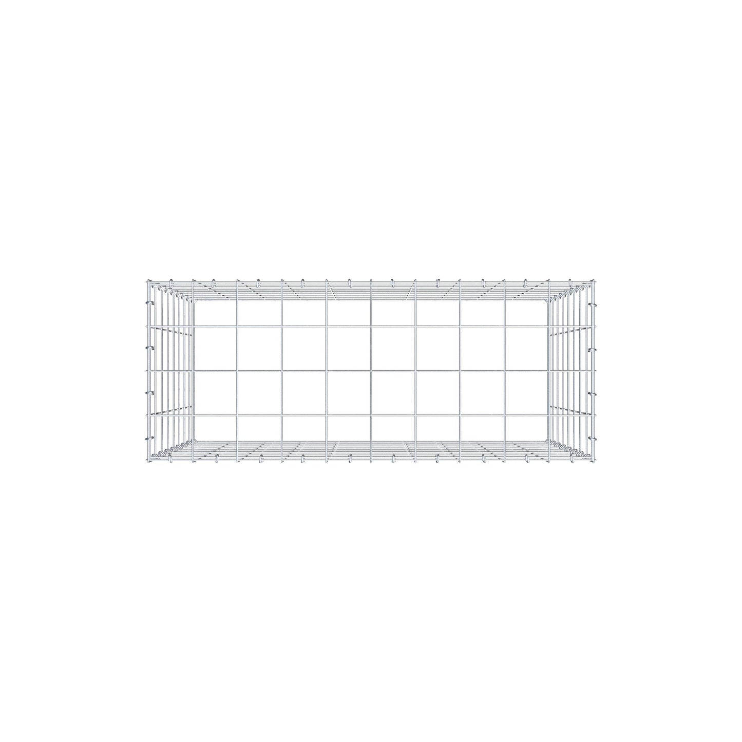 Gavión complementario de tipo 3 100 cm x 80 cm x 40 cm (L x A x P), malla 10 cm x 10 cm, anillo en C