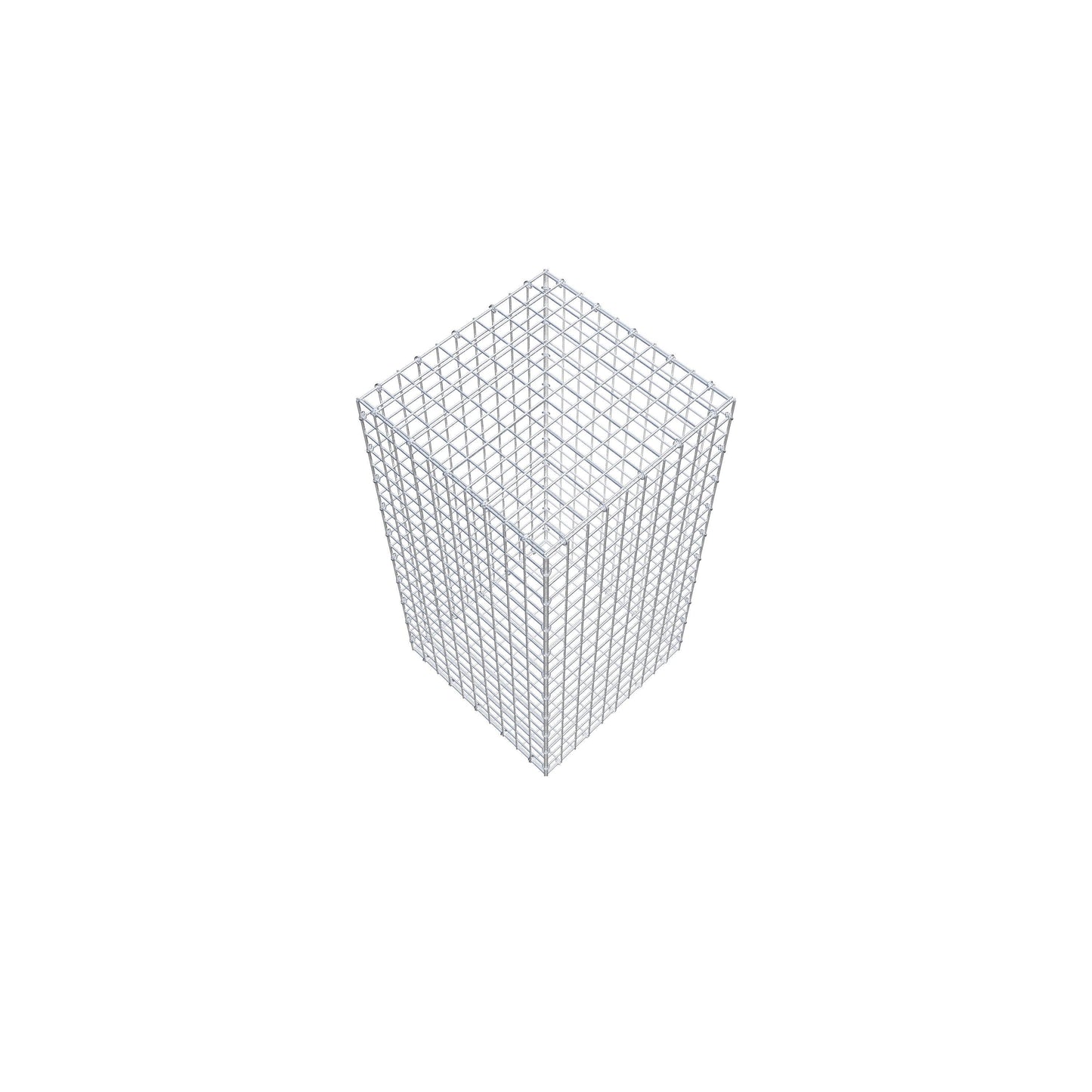 Gabbione 100 cm x 50 cm x 50 cm (L x H x P), maglia 5 cm x 5 cm, anello a C