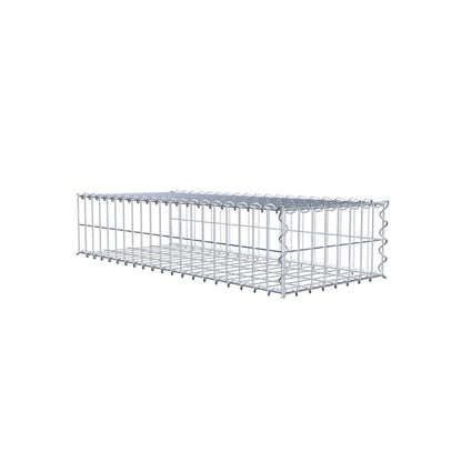 Anbaugabione Typ 2 100 cm x 20 cm x 40 cm (L x H x T), Maschenweite 5 cm x 10 cm, Spirale