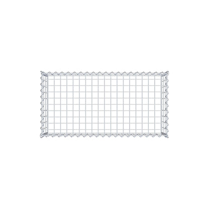 Gabion rapporté type 3 100 cm x 30 cm x 50 cm (L x H x P), mailles 5 cm x 10 cm, spirale
