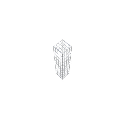 Gavión complementario tipo 2 100 cm x 20 cm x 20 cm, malla 5 cm x 10 cm, anillo en C