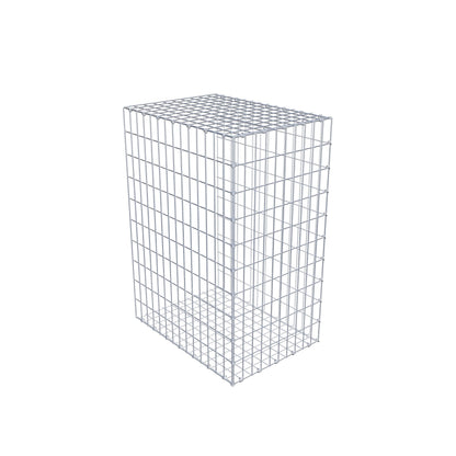 Opzetpaal type 2 100 cm x 70 cm x 50 cm, maaswijdte 5 cm x 10 cm, C-ring