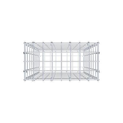Gabbione 80 cm x 40 cm x 20 cm (L x H x P), maglia 5 cm x 10 cm, anello a C