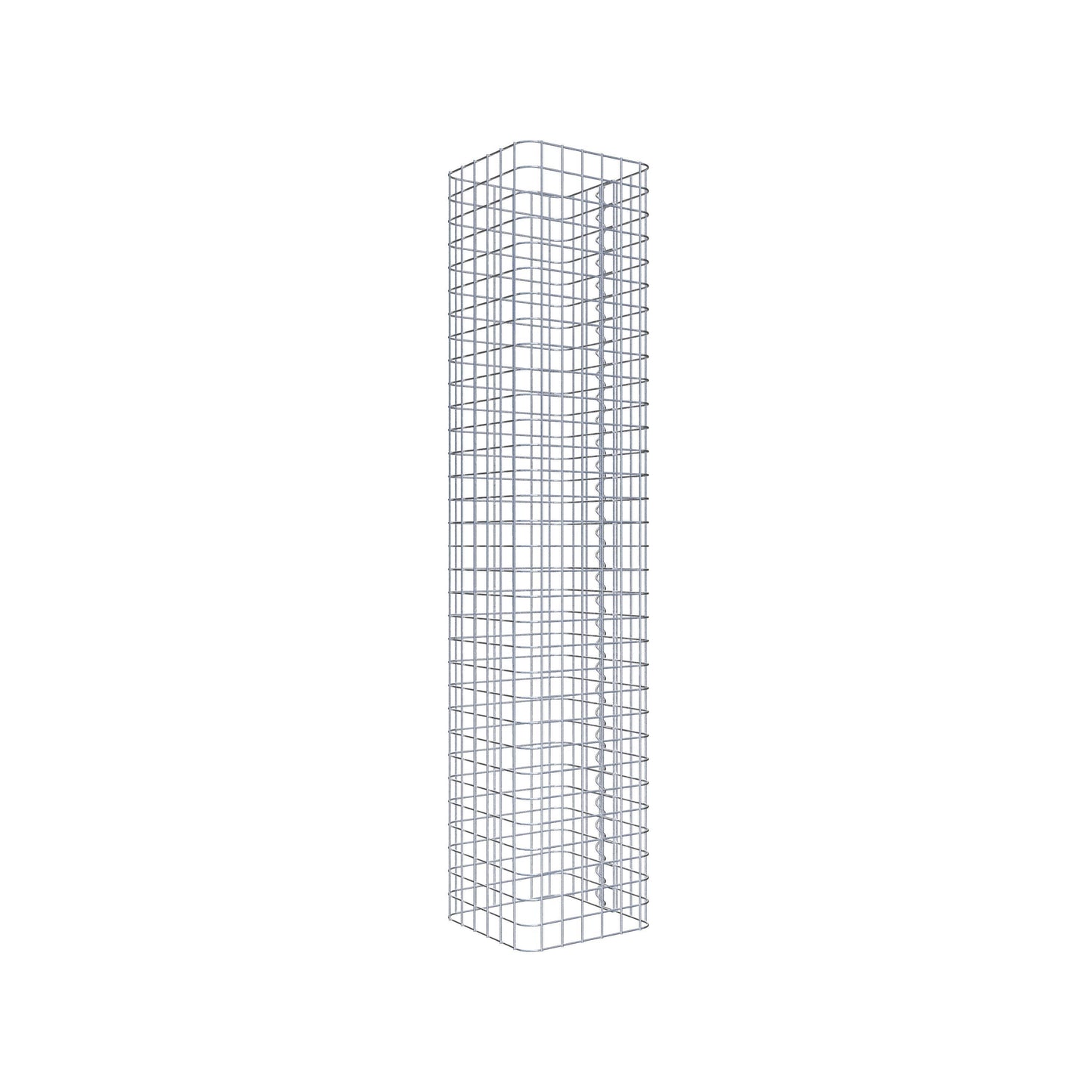 Gabionsøjle firkantet 32 ​​cm x 32 cm, 160 cm højde, MW 5 cm x 5 cm