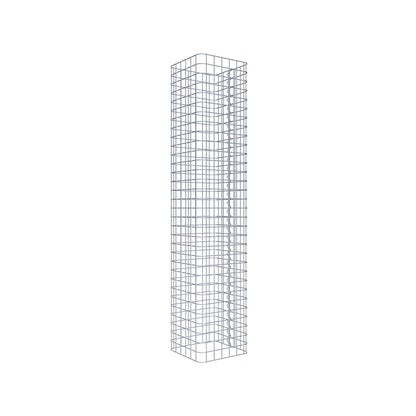 Gabionsøjle firkantet 32 ​​cm x 32 cm, 160 cm højde, MW 5 cm x 5 cm