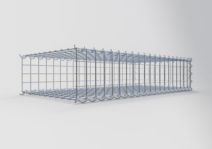 Anbaugabione Typ 2 100 cm x 20 cm x 50 cm (L x H x T), Maschenweite 5 cm x 5 cm, Spirale