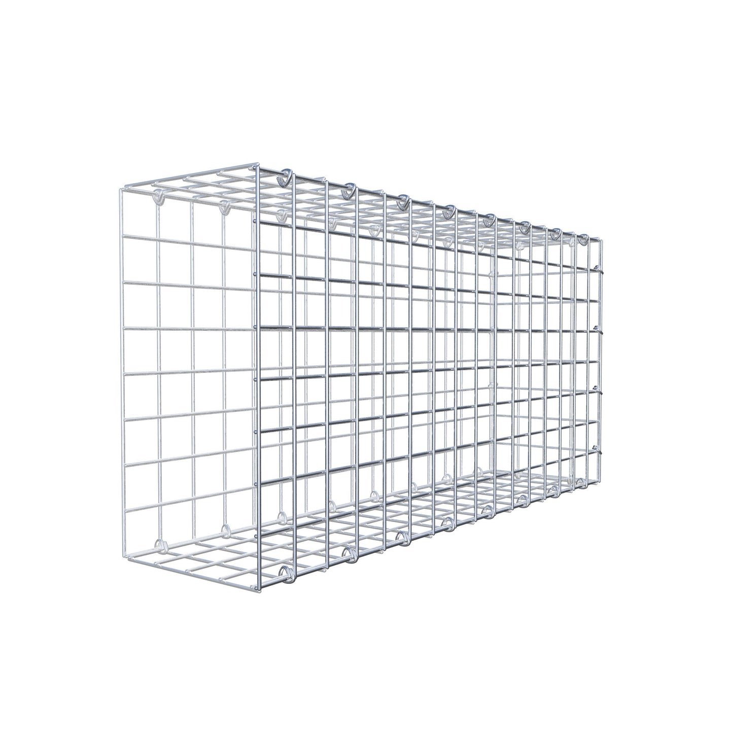 Anbaugabione Typ 2 80 cm x 40 cm x 20 cm (L x H x T), Maschenweite 5 cm x 5 cm, C-Ring