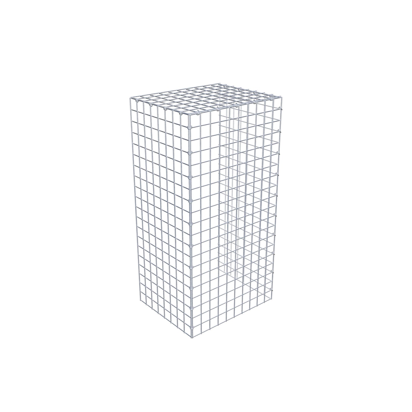 Gabião Tipo 4 100 cm x 40 cm x 50 cm (C x A x P), malhagem 5 cm x 5 cm, anel C