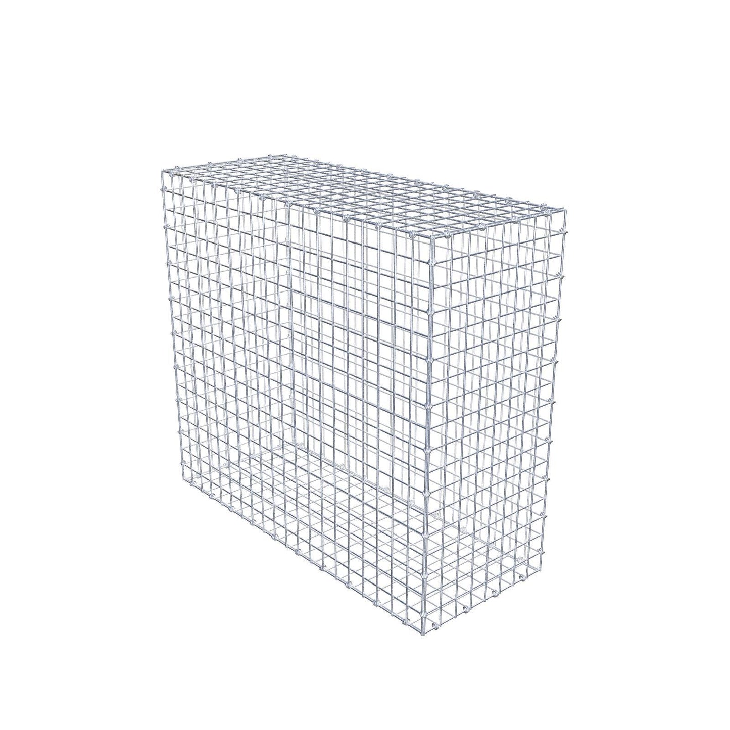 Gabião 100 cm x 90 cm x 40 cm (C x A x P), malhagem 5 x 5 cm, anel espiral