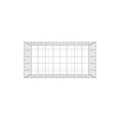 Gabion 100 cm x 80 cm x 50 cm (L x H x D), maskstorlek 10 cm x 10 cm, C-ring