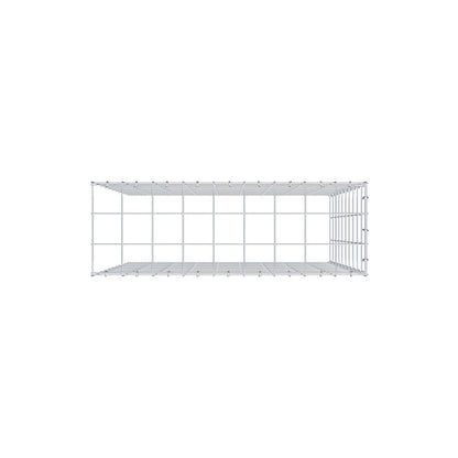 Monteret gabion type 4 100 cm x 90 cm x 30 cm (L x H x D), maskestørrelse 10 cm x 10 cm, C-ring