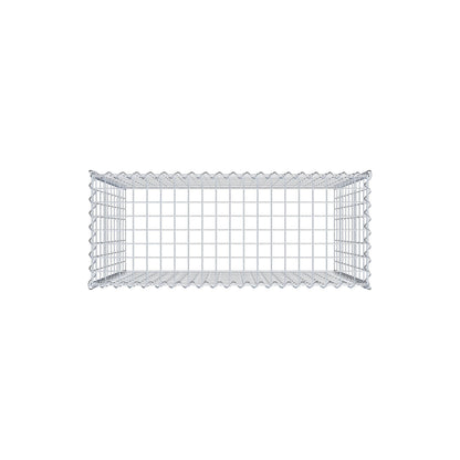 Gabião tipo 3 100 cm x 100 cm x 40 cm (C x A x P), malhagem 5 cm x 10 cm, espiral