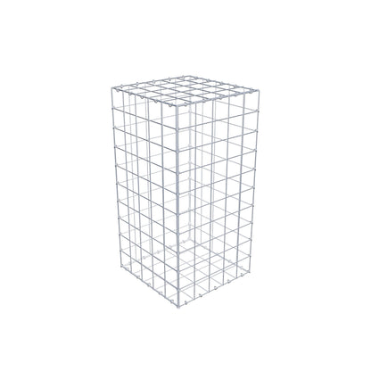 Gabião 100 cm x 50 cm x 50 cm (C x A x P), malhagem 10 cm x 10 cm, anel C