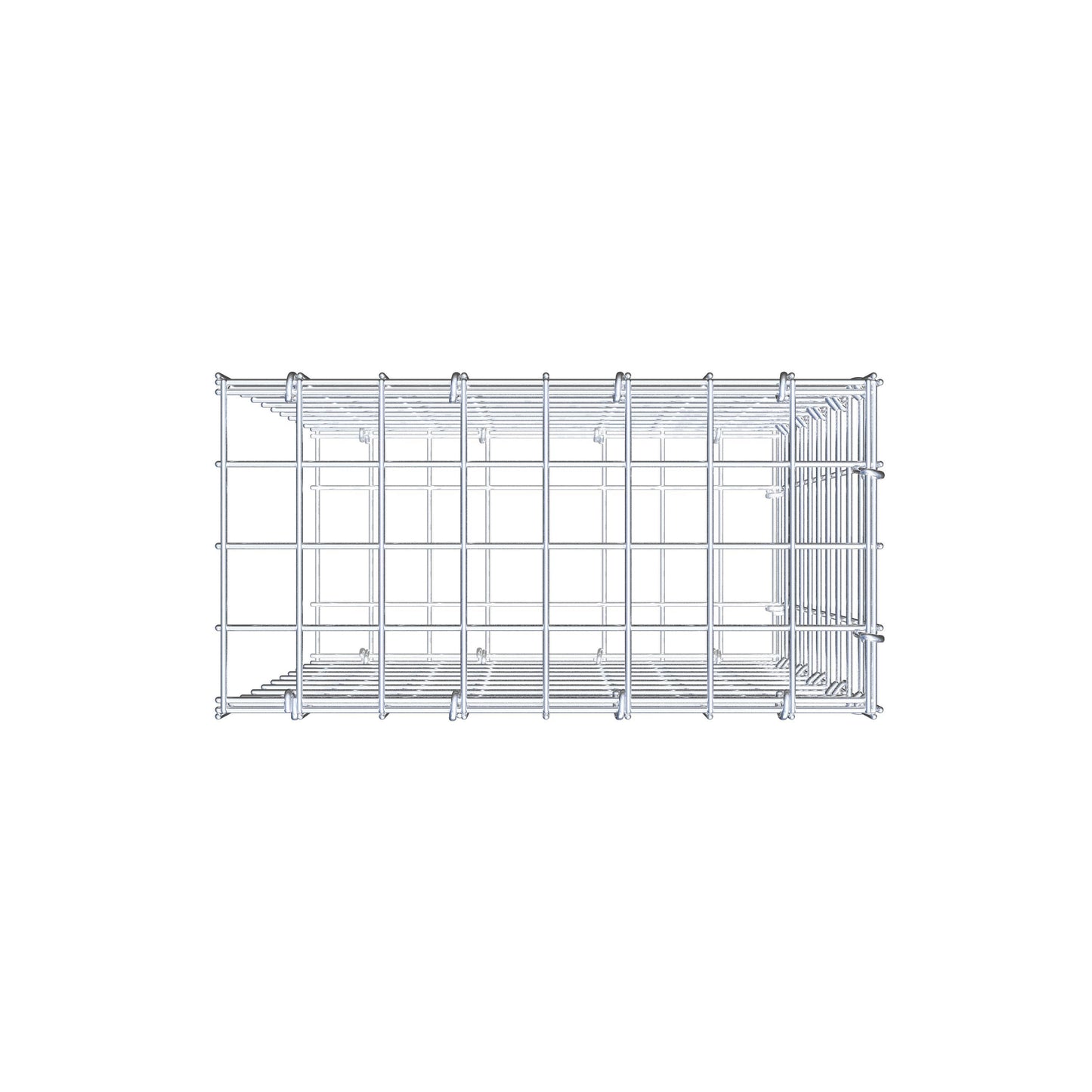 Pila adicional tipo 2 50 cm x 40 cm x 20 cm (L x A x P), malla 5 cm x 5 cm, anillo en C