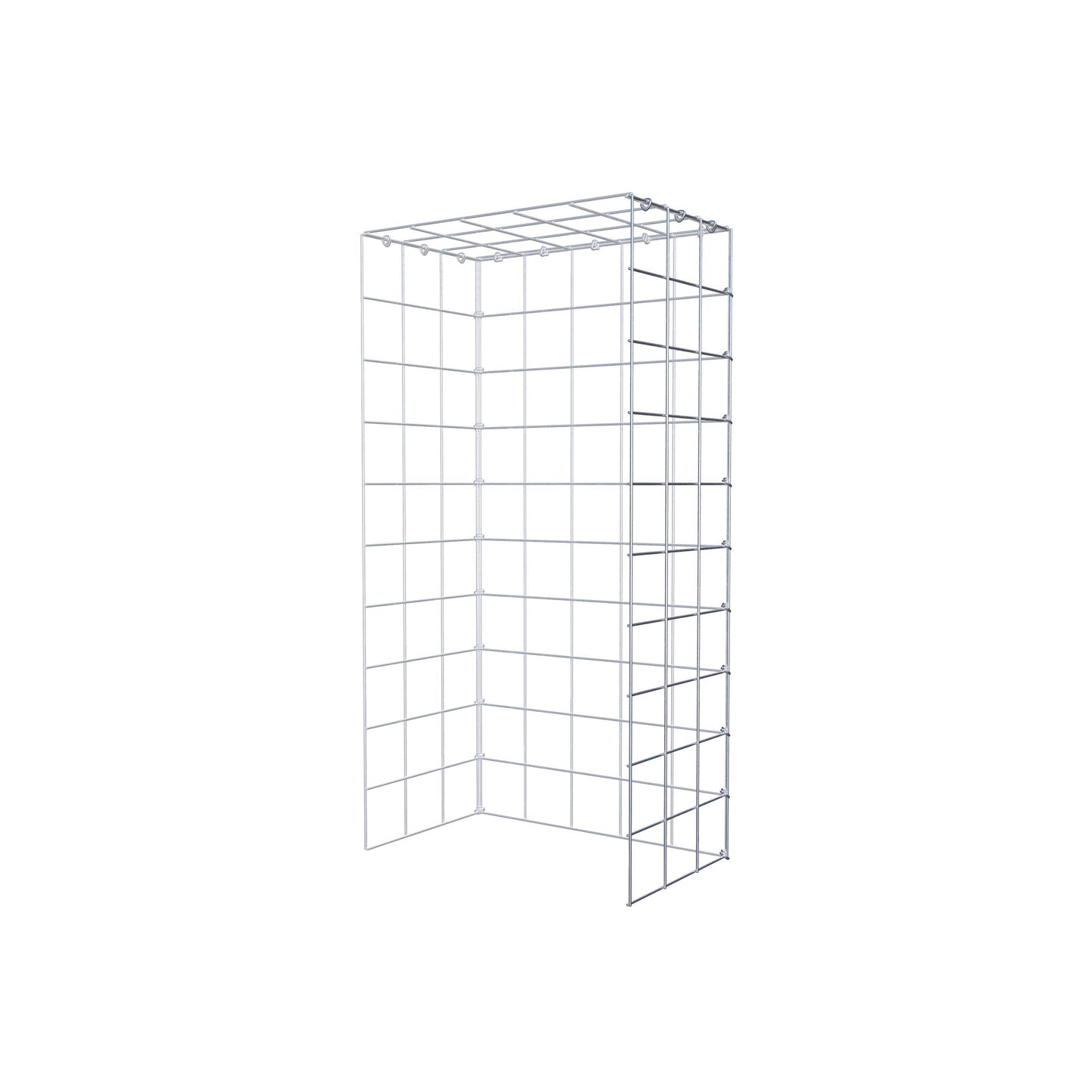 Fourche rapportée type 4 100 cm x 30 cm x 50 cm (L x H x P), mailles 10 cm x 10 cm, anneau C