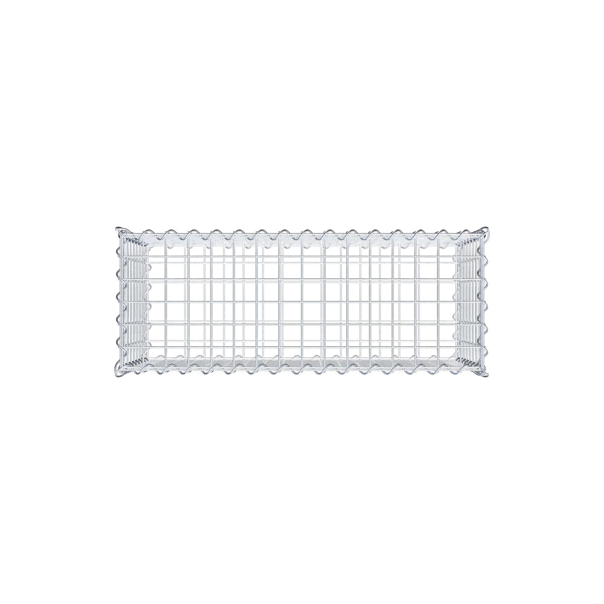 Gabion 80 cm x 40 cm x 30 cm (L x H x P), mailles 5 cm x 5 cm, spirale