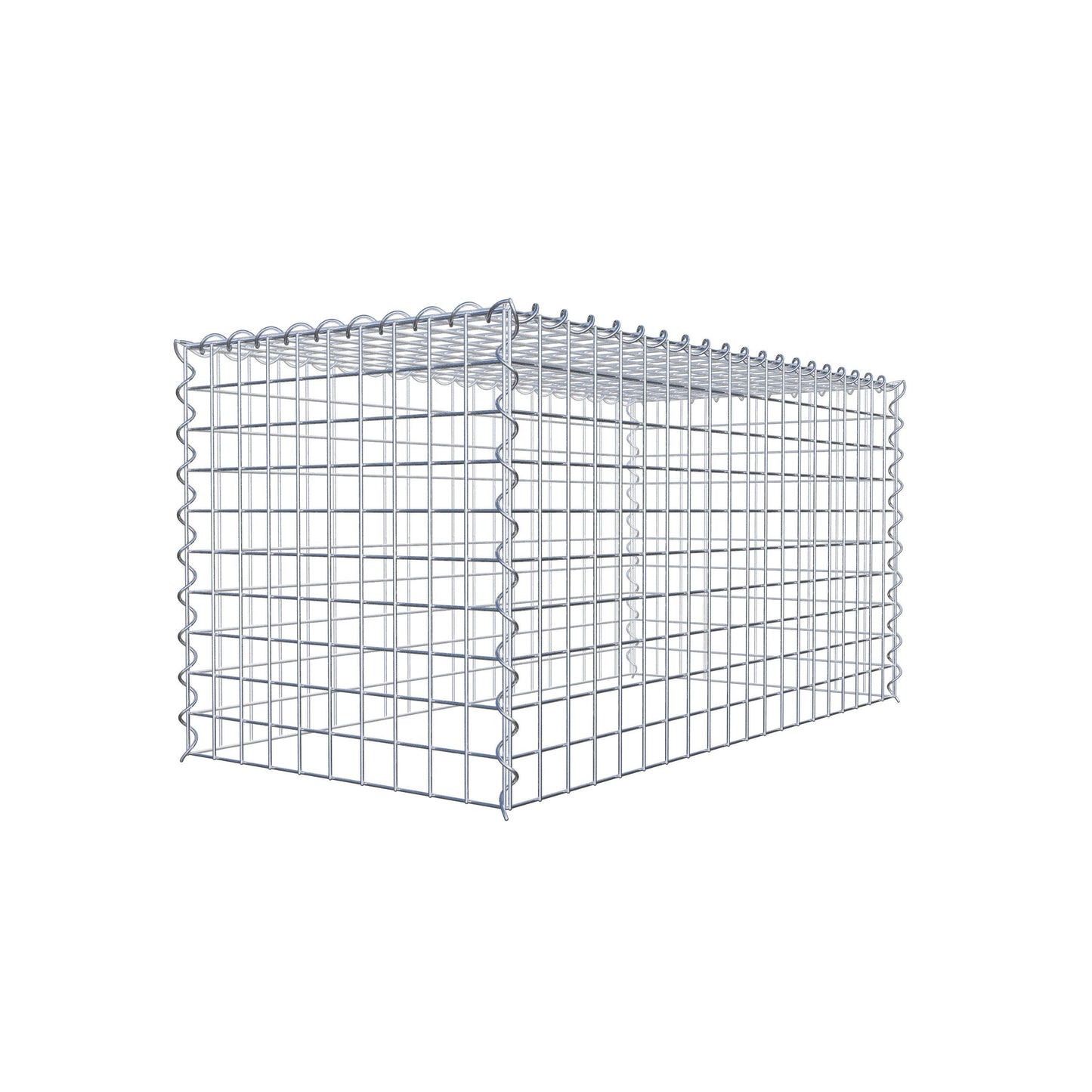 Anbaugabione Typ 3 100 cm x 50 cm x 50 cm (L x H x T), Maschenweite 5 cm x 5 cm, Spirale
