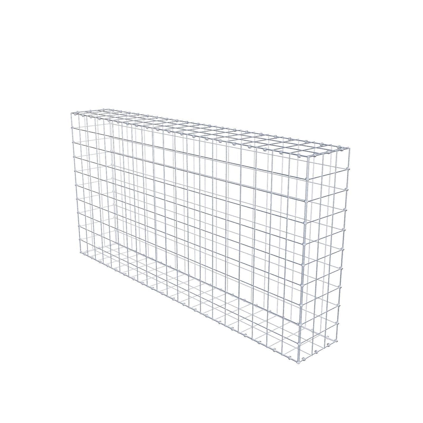 Gabione 200 cm x 100 cm x 30 cm (L x H x T), Maschenweite 10 x 10 cm, Spiralring
