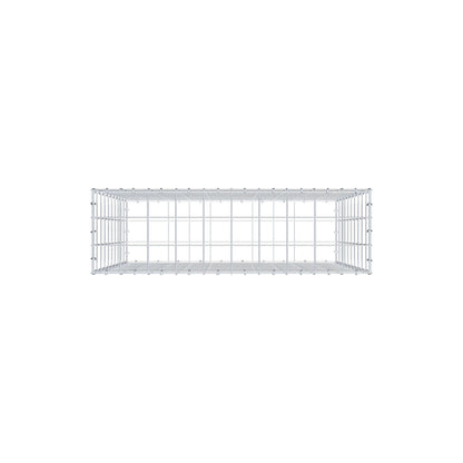 Gabion 100 cm x 100 cm x 30 cm (L x H x P), mailles 10 cm x 10 cm, anneau en C