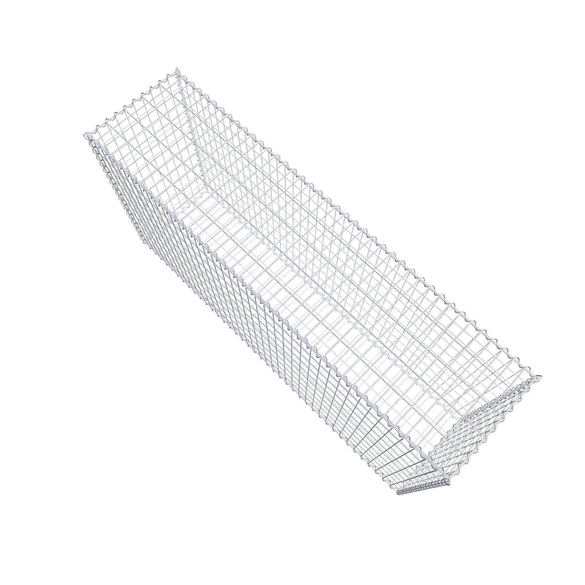 Gabbione 200 cm x 100 cm x 50 cm (L x H x P), maglia 5 cm x 10 cm, spirale