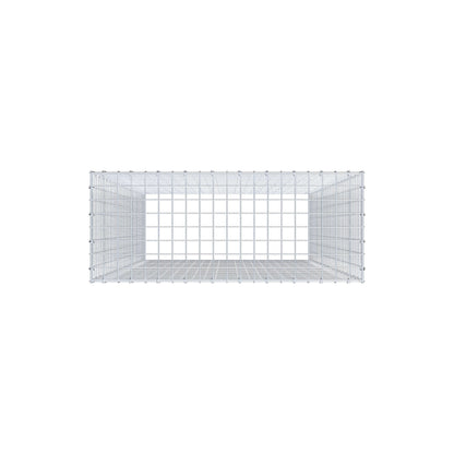Fourche rapportée type 3 200 cm x 100 cm x 40 cm (L x H x P), mailles 5 cm x 5 cm, anneau C