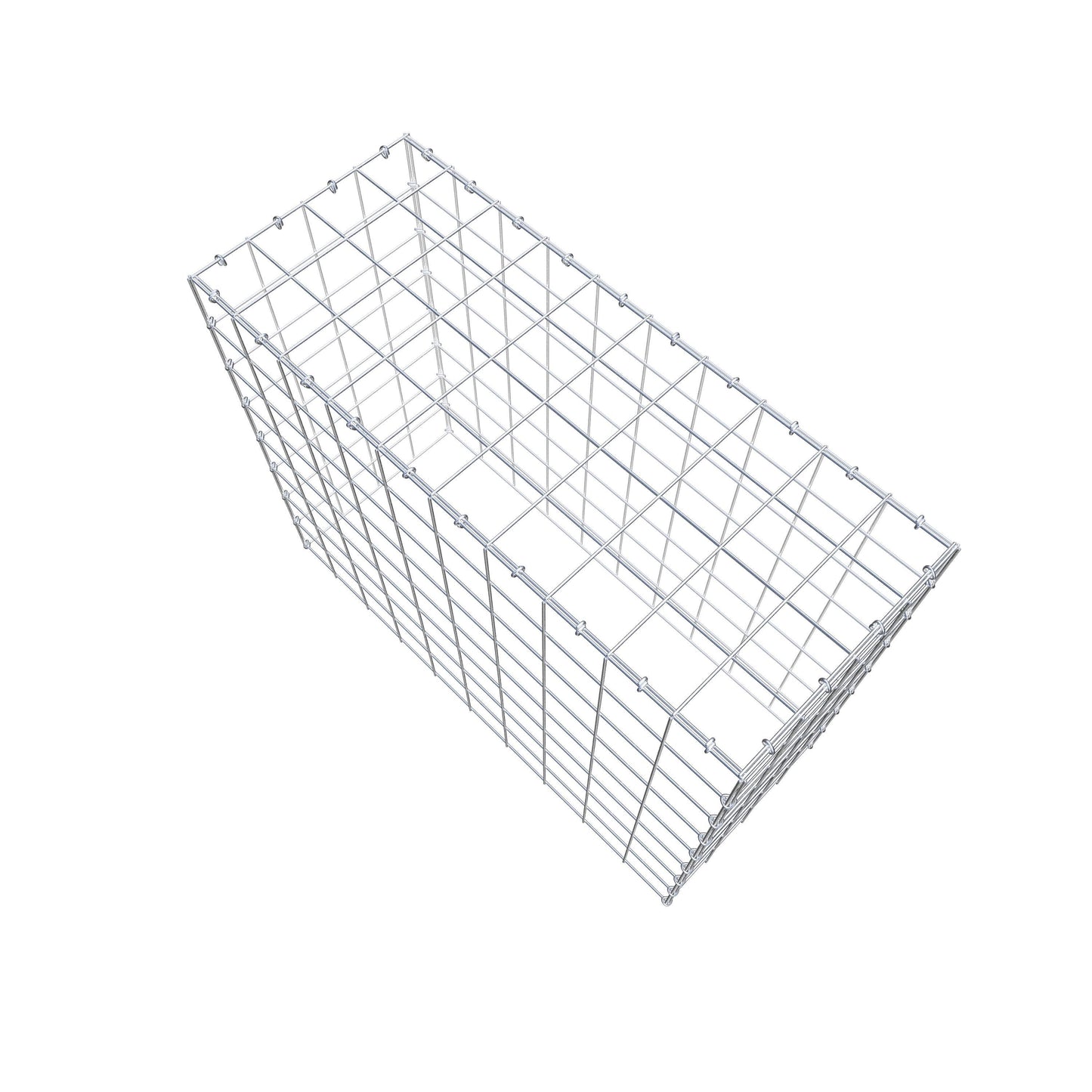 Gavión complementario de tipo 3 100 cm x 80 cm x 40 cm (L x A x P), malla 10 cm x 10 cm, anillo en C