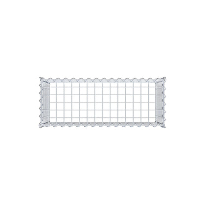Gavión complementario tipo 3 80 cm x 40 cm x 30 cm (L x A x P), malla 5 cm x 5 cm, espiral