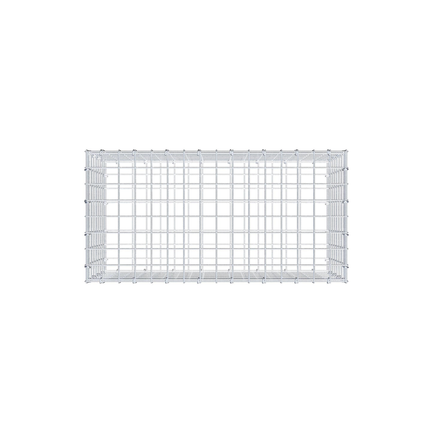 Gabbione 80 cm x 40 cm x 40 cm (L x H x P), maglia 5 cm x 5 cm, anello a C
