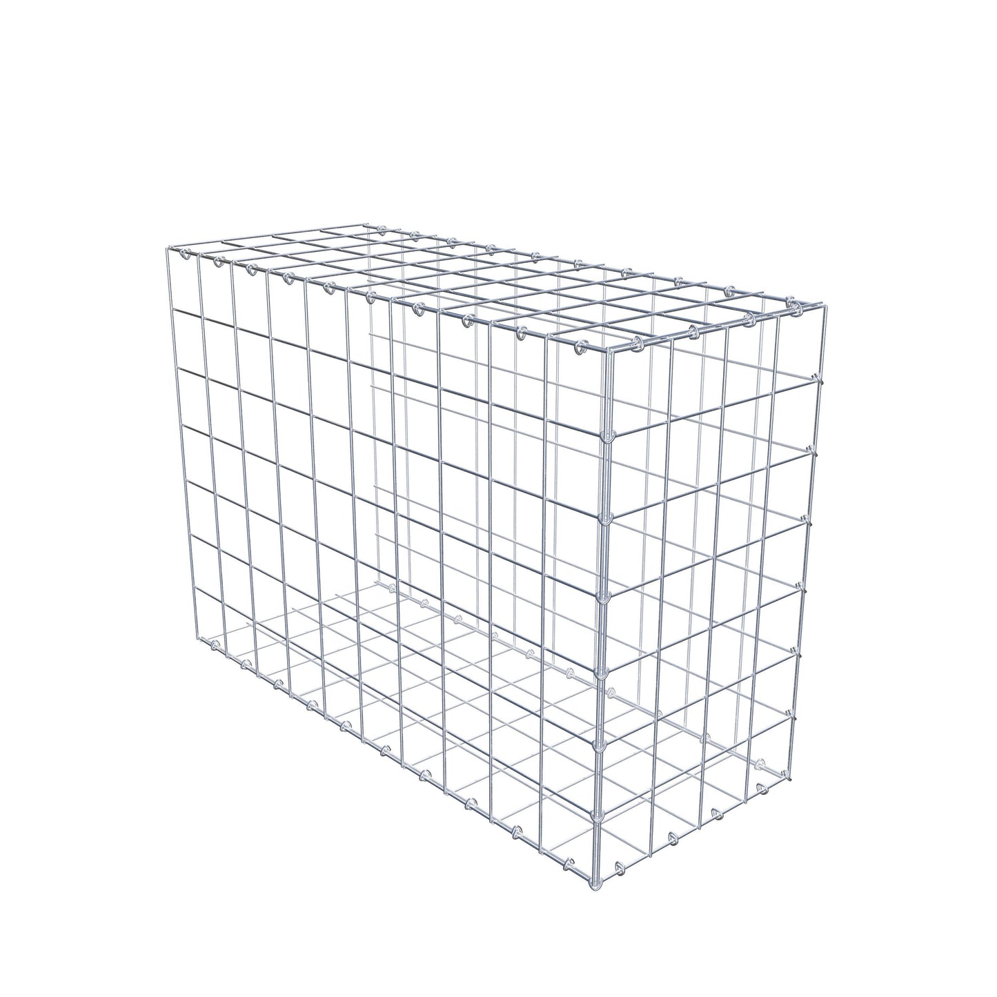 Anbaugabione Typ 2 100 cm x 70 cm x 40 cm (L x H x T), Maschenweite 10 cm x 10 cm, C-Ring