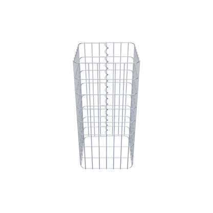 Gabionensäule eckig 37 cm x 37 cm, 80 cm Höhe, MW 5 cm x 10 cm