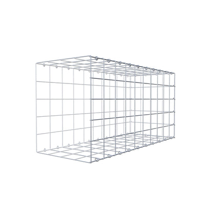 Type 2 oplegkorf 100 cm x 50 cm x 40 cm (L x H x D), maaswijdte 10 cm x 10 cm, C-ring