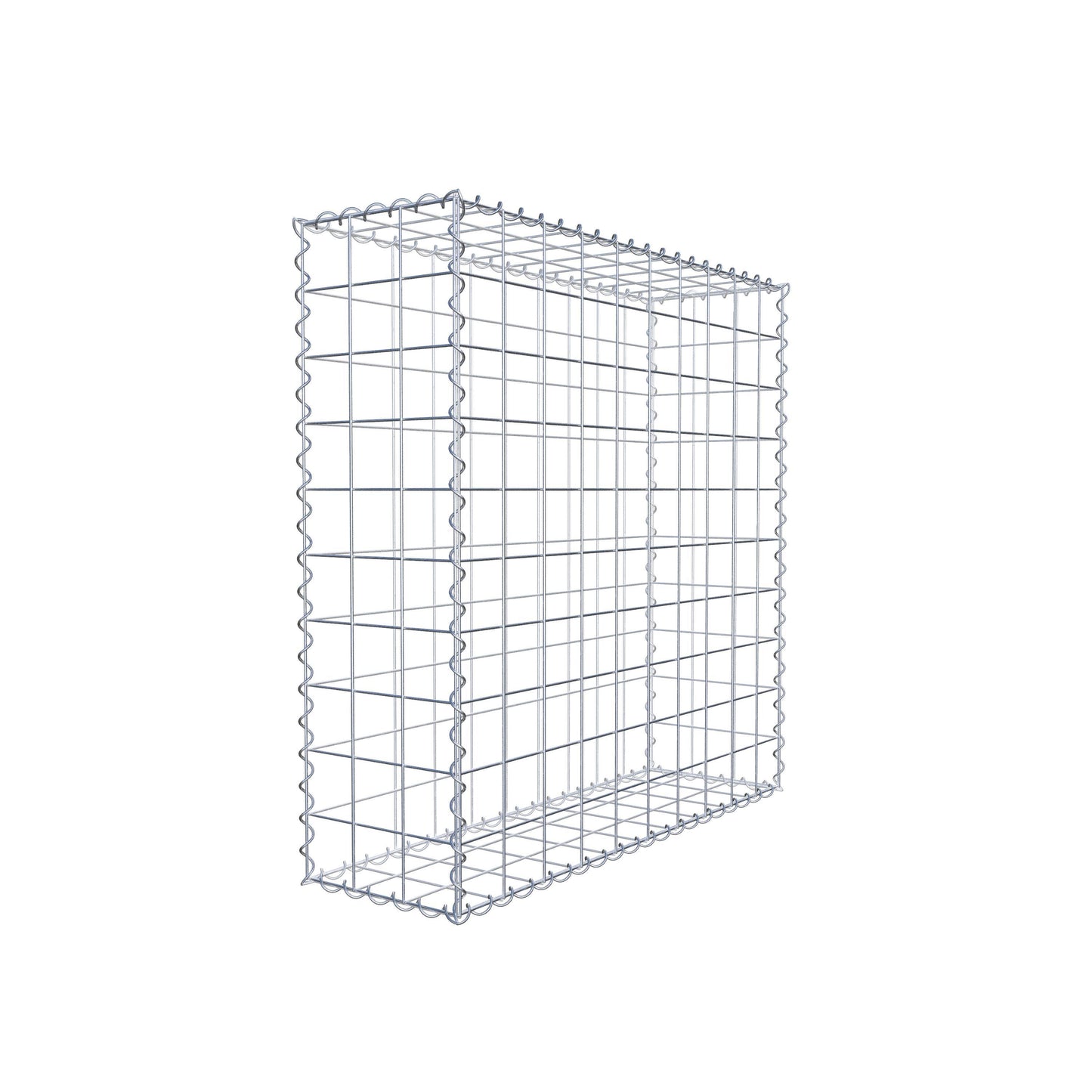 Gabion 100 cm x 100 cm x 30 cm (L x H x D), maskestørrelse 10 cm x 10 cm, spiral