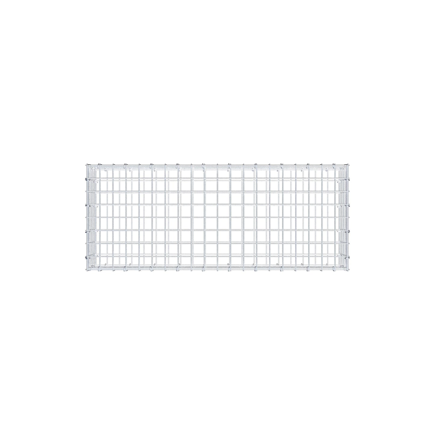 Gabião 100 cm x 20 cm x 40 cm (C x A x P), malhagem 5 cm x 5 cm, anel C