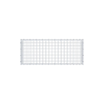 Gabião 100 cm x 20 cm x 40 cm (C x A x P), malhagem 5 cm x 5 cm, anel C
