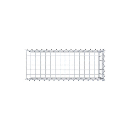 Anbaugabione Typ 4 80 cm x 40 cm x 30 cm (L x H x T), Maschenweite 5 cm x 10 cm, Spirale