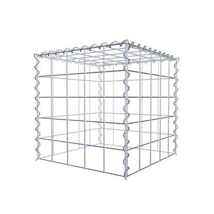 Gabião tipo 3 50 cm x 50 cm x 50 cm (C x A x P), malhagem 10 cm x 10 cm, espiral