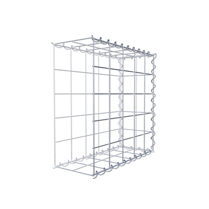 Gabião tipo 2 50 cm x 50 cm x 20 cm (C x A x P), malhagem 10 cm x 10 cm, espiral