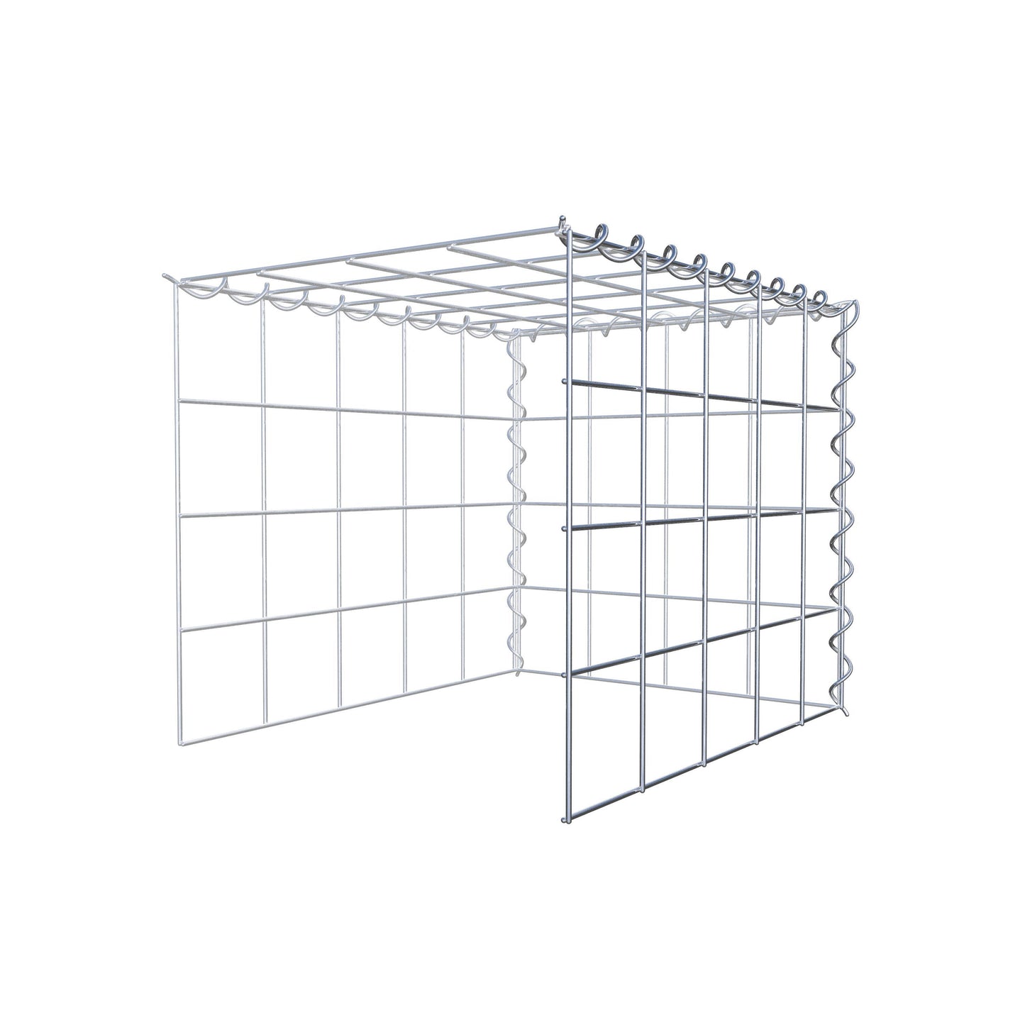 Anbaugabione Typ 4 50 cm x 40 cm x 40 cm (L x H x T), Maschenweite 10 cm x 10 cm, Spirale